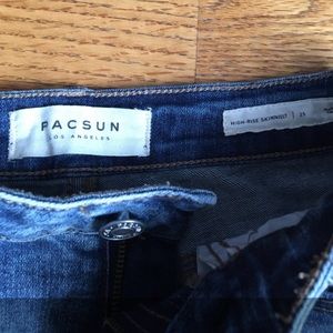 Pacsun high waisted distressed jeans